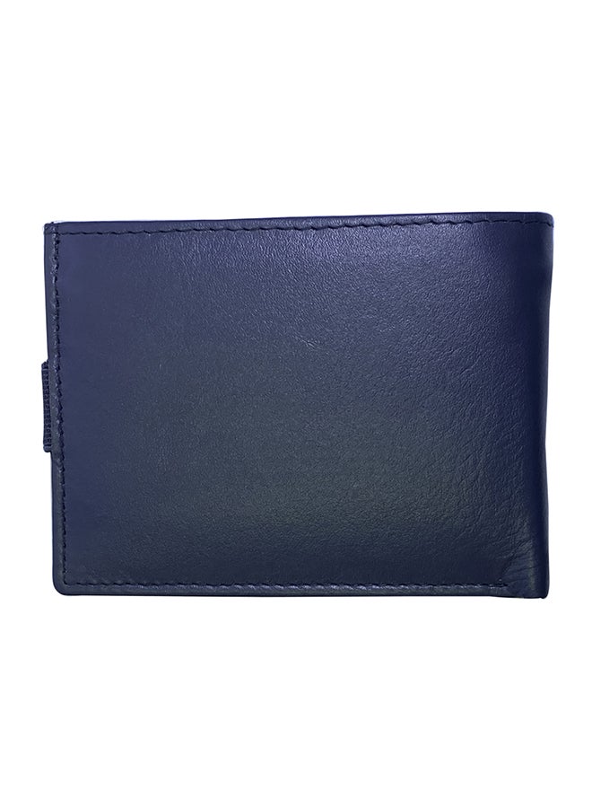 كرافت محفظة ثنائية الطي مزودة بفتحة لبطاقة الائتمان وجيب للعملات أزرق - Image 2