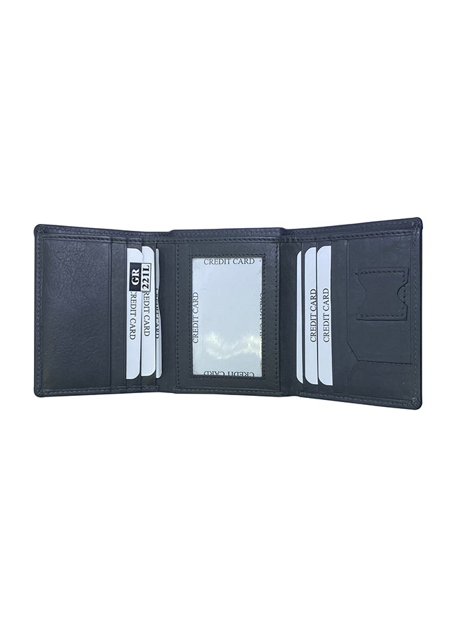 كرافت محفظة ثنائية الطي مزودة بفتحة لبطاقة الائتمان وجيب للعملات رمادي - Image 3