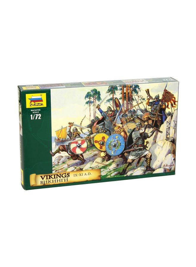 Zvezda Models 41- Piece Vikings Plastic Model Soldiers Kit ZV8046 - Image 1