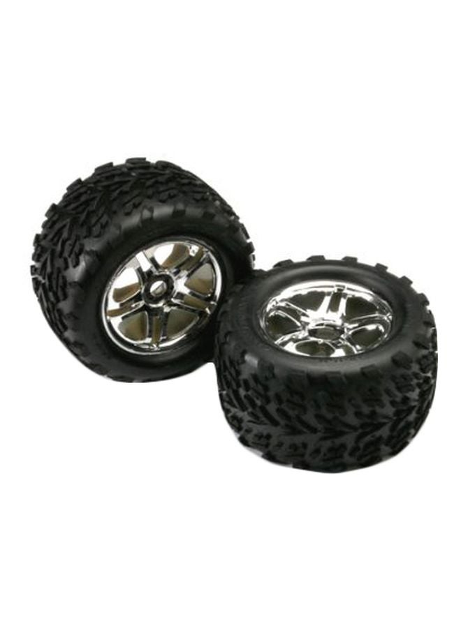 تراكساس مجموعة إطارات تالون ملتصقة مُسبقاً مكونة من قطعتين 4بوصة