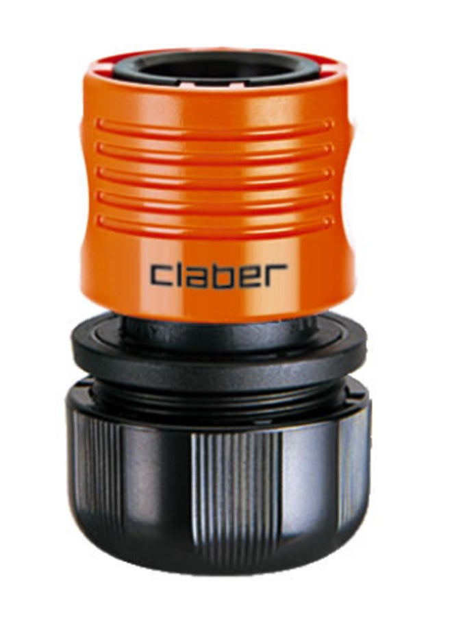 Claber Automatic Quick-Click Coupling Connector Black/Orange