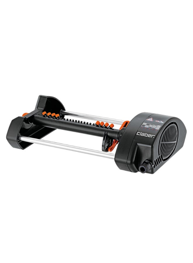 Claber Aqua Control Compact Oscillating Sprinkler Silver/Black/Orange