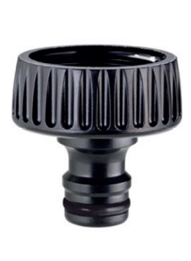 Claber Leak-Proof Threaded Tap Connector Black 