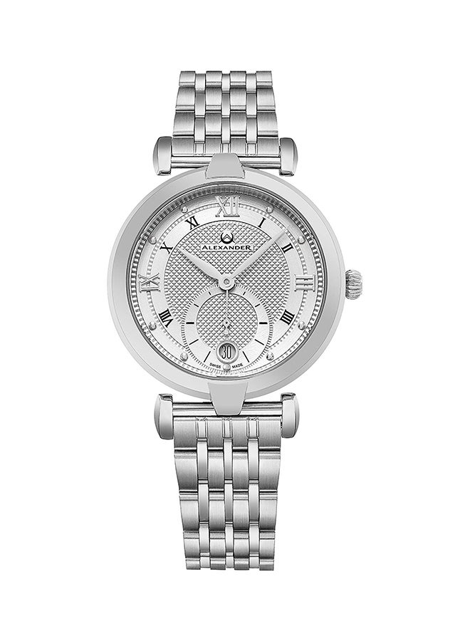 Alexander Women's Monarch Olympias Stainless Steel Analog Wrist Watch A202B-02 - Image 1