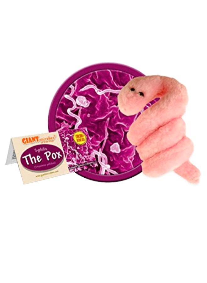 Giant Microbes - Syphilis Treponema Pallidum Science Kit Plush Toy 3.9 x 3.9inch - Image 1
