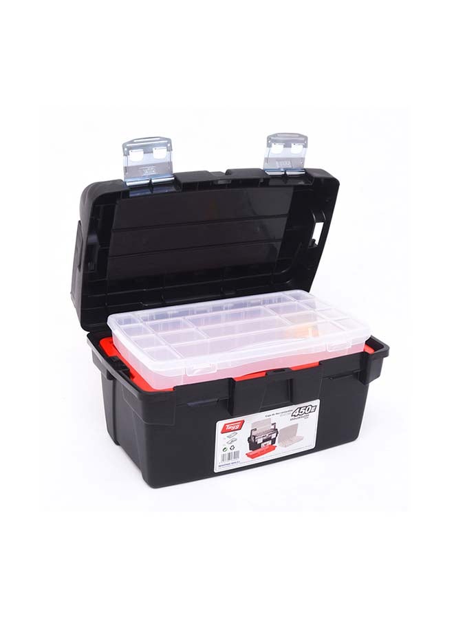 Tayg 18-Inch Heavy Duty Tool Box Black 45X28.5X25cm  - Image 2