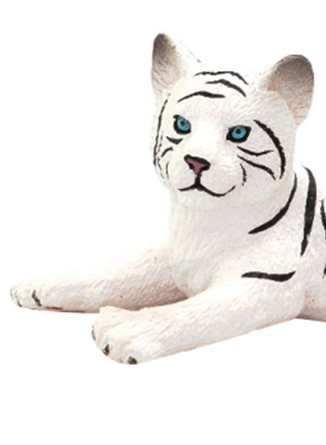 موجو دمية على شكل شبل نمر أبيض مستلقٍ - Image 2
