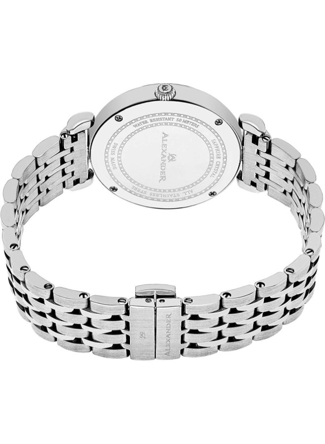 Alexander Women's Monarch Olympias Stainless Steel Analog Wrist Watch A202B-02 - Image 2
