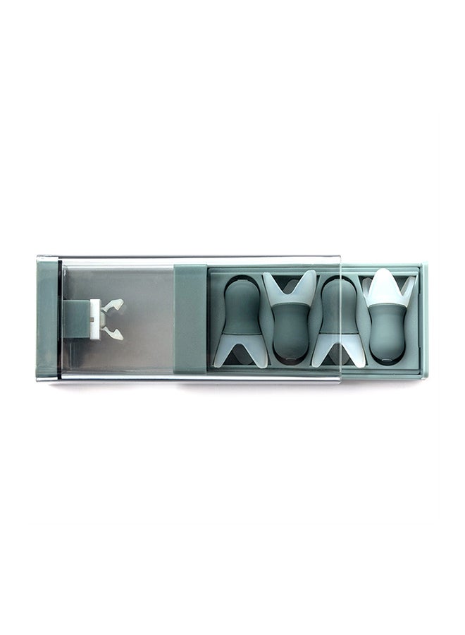 4-Piece Silica Gel Earplugs Green - Image 3