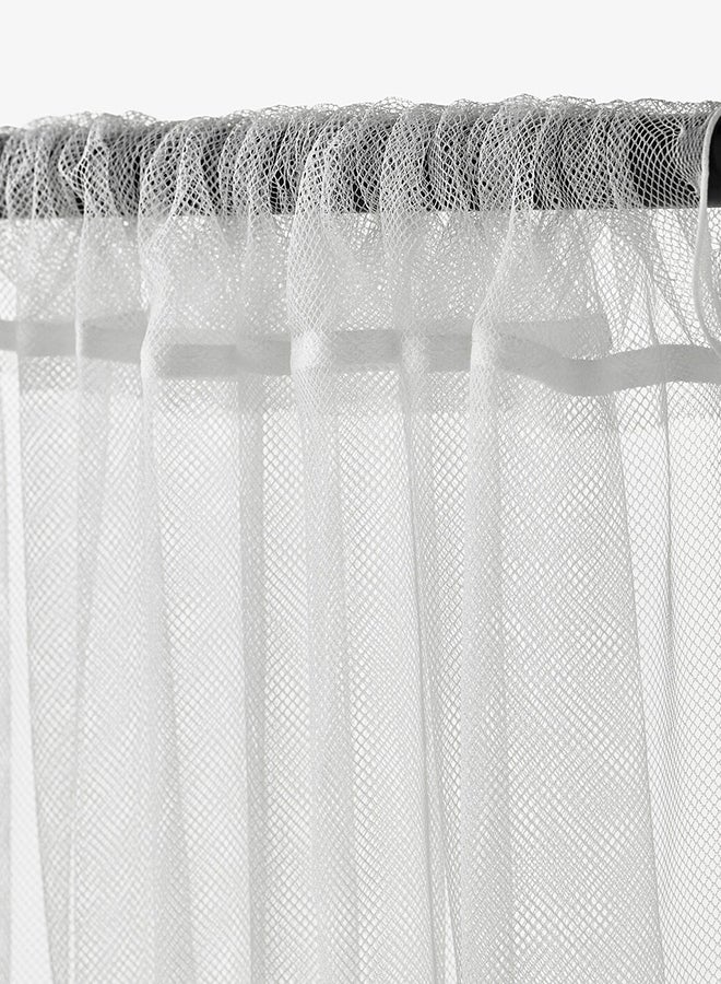 2-Piece Window Curtain Set White 280x300cm  - Image 3