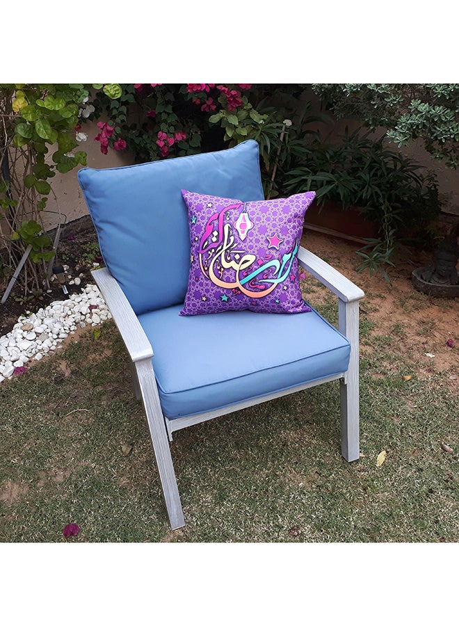 ألوان غطاء وسادة بعبارة "رمضان كريم" متعدد الألوان 40x40سم - Image 3