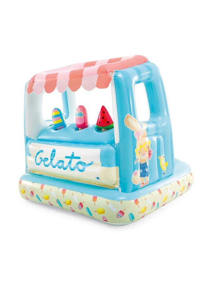 INTEX - Ice Cream Stand Inflatable Playhouse And Pool For Kids 127x102x99cm - Image 1
