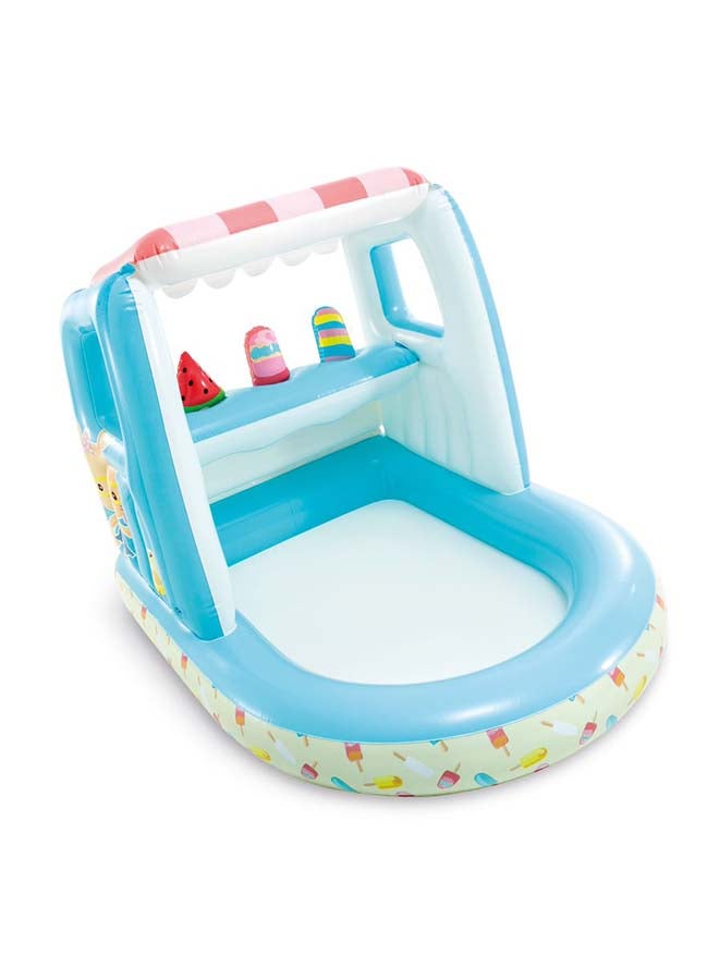 INTEX - Ice Cream Stand Inflatable Playhouse And Pool For Kids 127x102x99cm - Image 1