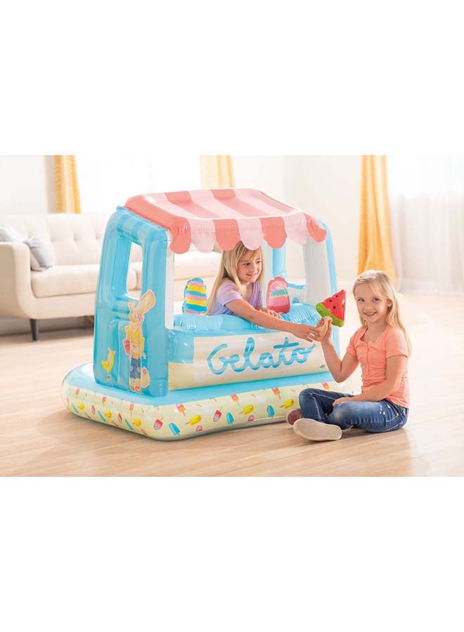 INTEX - Ice Cream Stand Inflatable Playhouse And Pool For Kids 127x102x99cm - Image 1