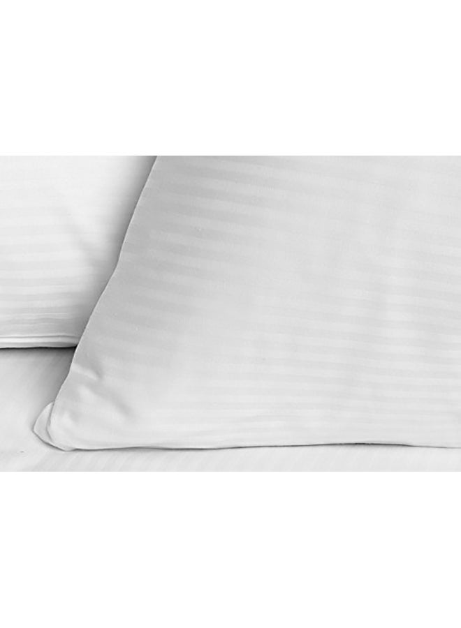 REGAL IN HOUSE 4- Piece Of Comfortable Strip Hotel Pillow Microfiber White 140x50cm  - Image 4