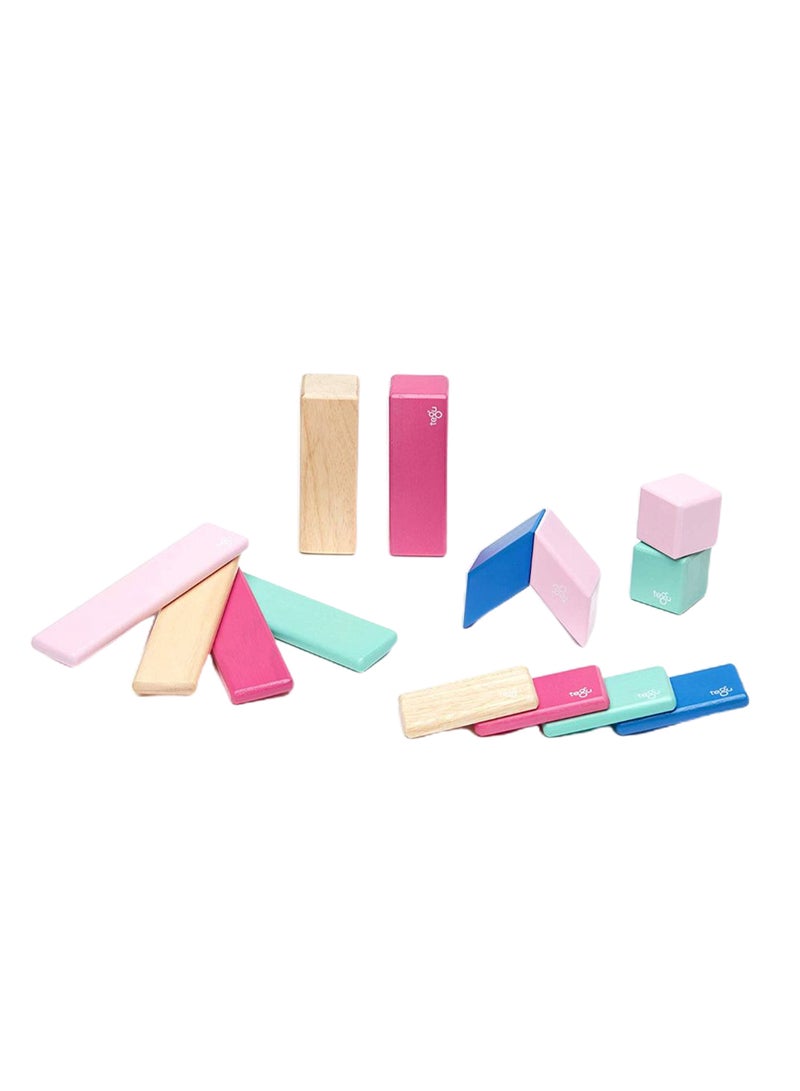 تيجو مجموعة مكعبات مغناطيسية بألوان ساطعة مكونة من 14 قطعة - Image 1