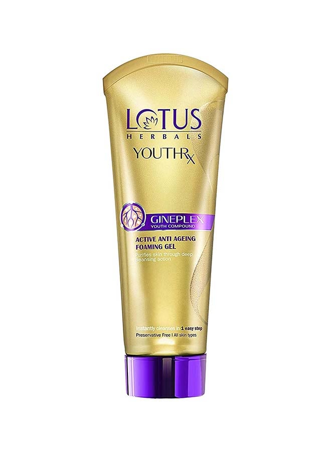 لوتس جل رغوي بخلاصة الأعشاب ومضاد لعلامات التقدم في السن لتجديد شباب البشرة 100جرام