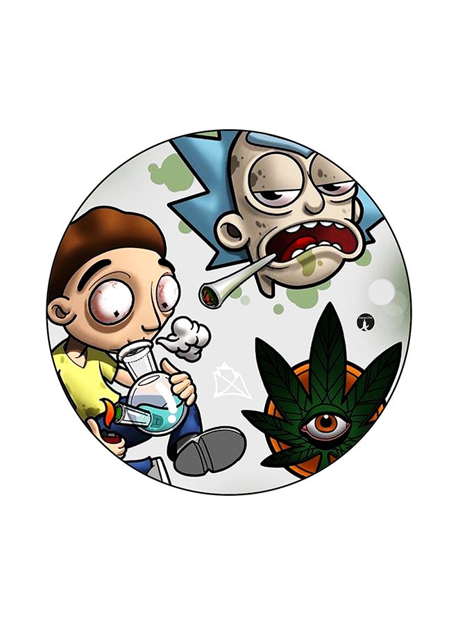 لوحة ماوس مستديرة عليها رسومات مطبوعة متعدد الألوان