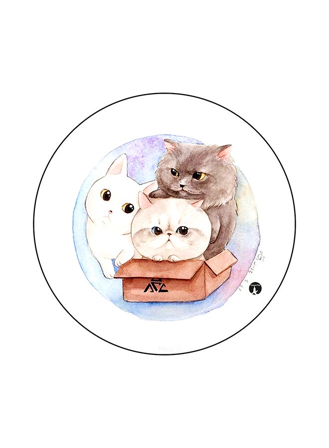 The Video Game Detroit Become Human Printed Round Mouse Pad Multicolour