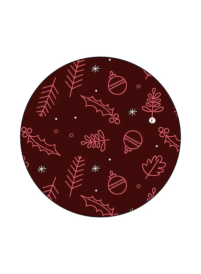 Anti-Slip Printed Mouse Pad Brown/Pink/White