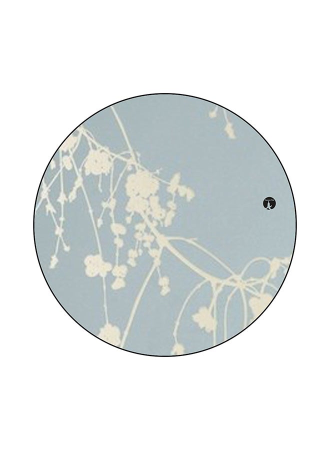 BP Flowers Printed Mouse Pad Blue/Grey