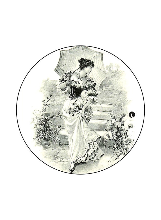 BP Anti-Slip Printed Mouse Pad White/Grey