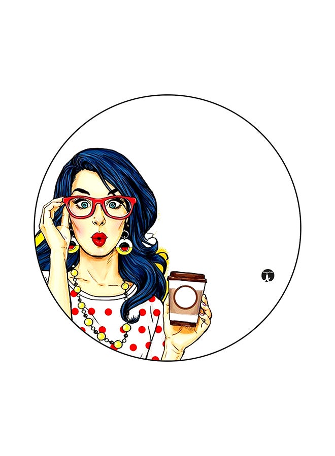 BP Printed Round Mouse Pad Multicolour