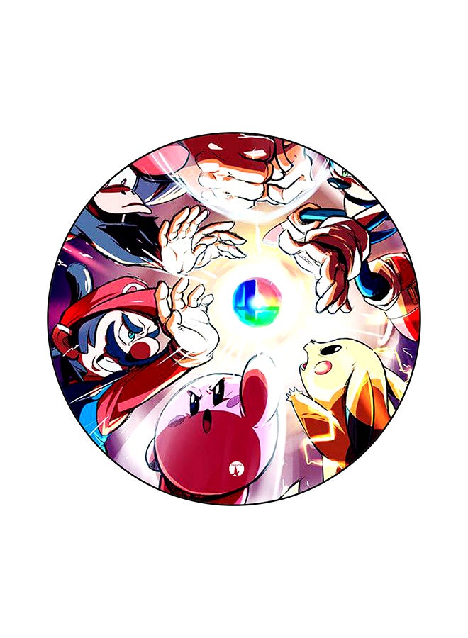 BP Printed Round Mouse Pad Multicolour