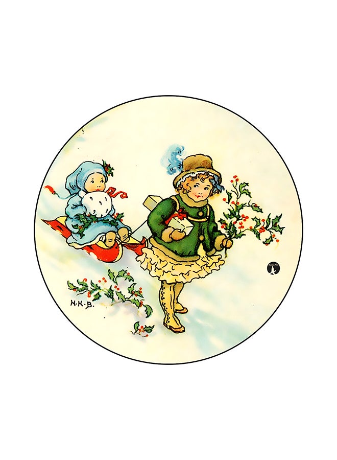 BP A Girl Printed Mouse Pad Multicolour