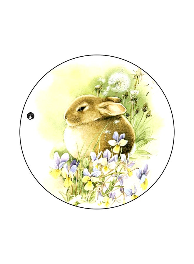 لوحة ماوس مستديرة عليها رسومات مطبوعة متعدد الألوان