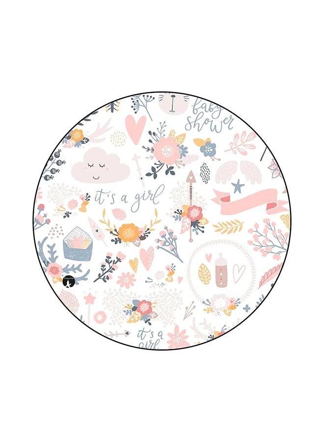 بي بي لوحة ماوس مستديرة عليها رسومات مطبوعة متعدد الألوان