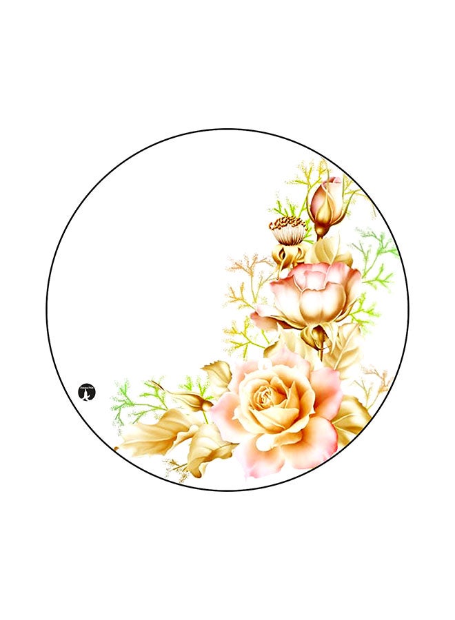Flowers Printed Mouse Pad Multicolour