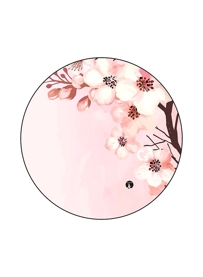 BP Flowers Printed Mouse Pad Pink/White/Brown