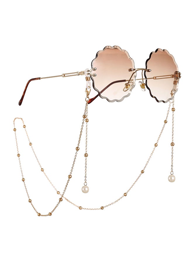 Generic - Pearl Beaded Eyeglass Chain With 2-Piece Silicone Anti-Slip Ring - Image 1