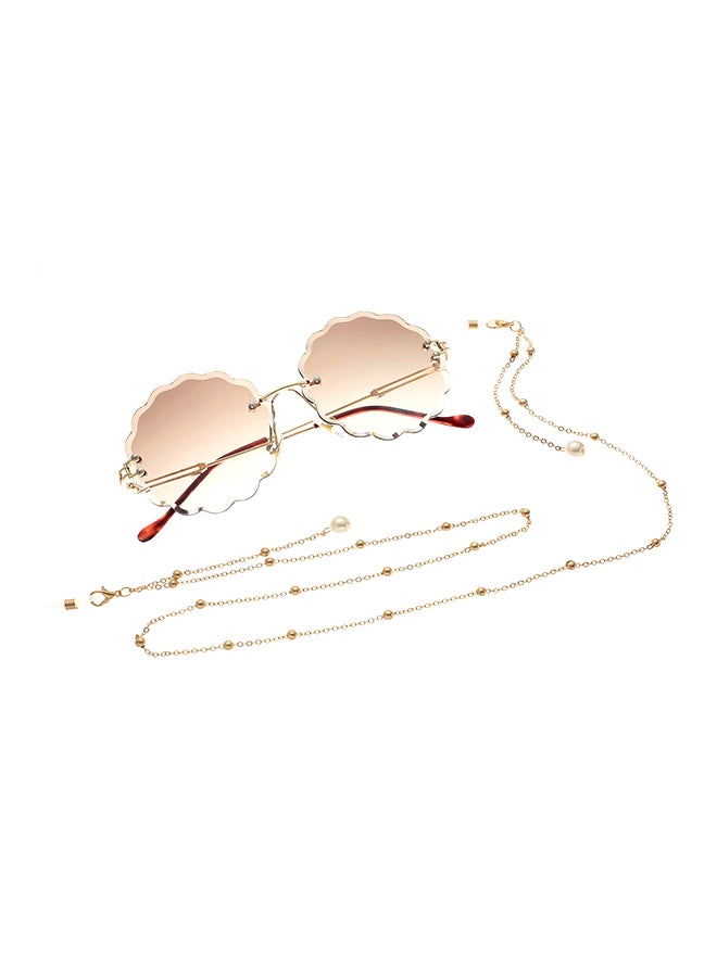Generic - Pearl Beaded Eyeglass Chain With 2-Piece Silicone Anti-Slip Ring - Image 1