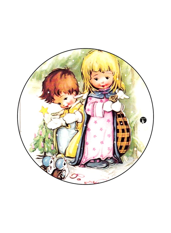 بي بي قاعدة ماوس عليها رسومات مطبوعة متعدد الألوان