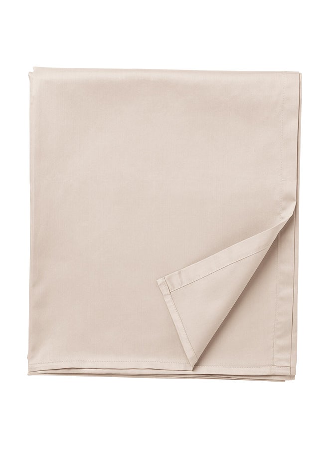 Generic Fitted Sheet Cotton Beige  - Image 1
