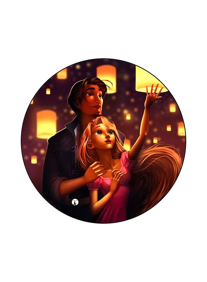 BP Printed Round Mouse Pad Multicolour