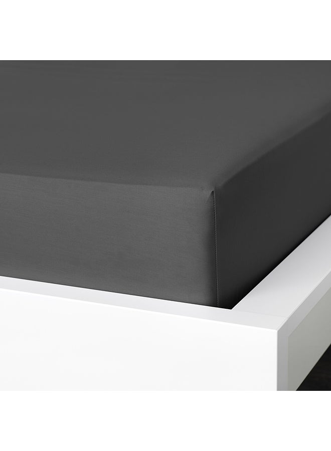Fitted Sheet Cotton Grey  - Image 2