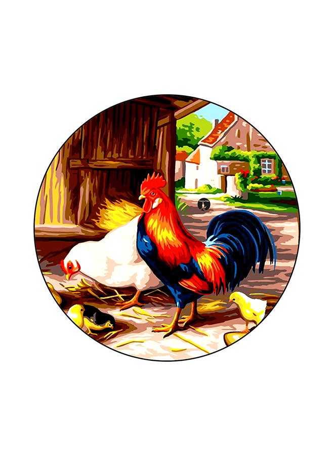 BP Printed Round Mouse Pad Multicolour