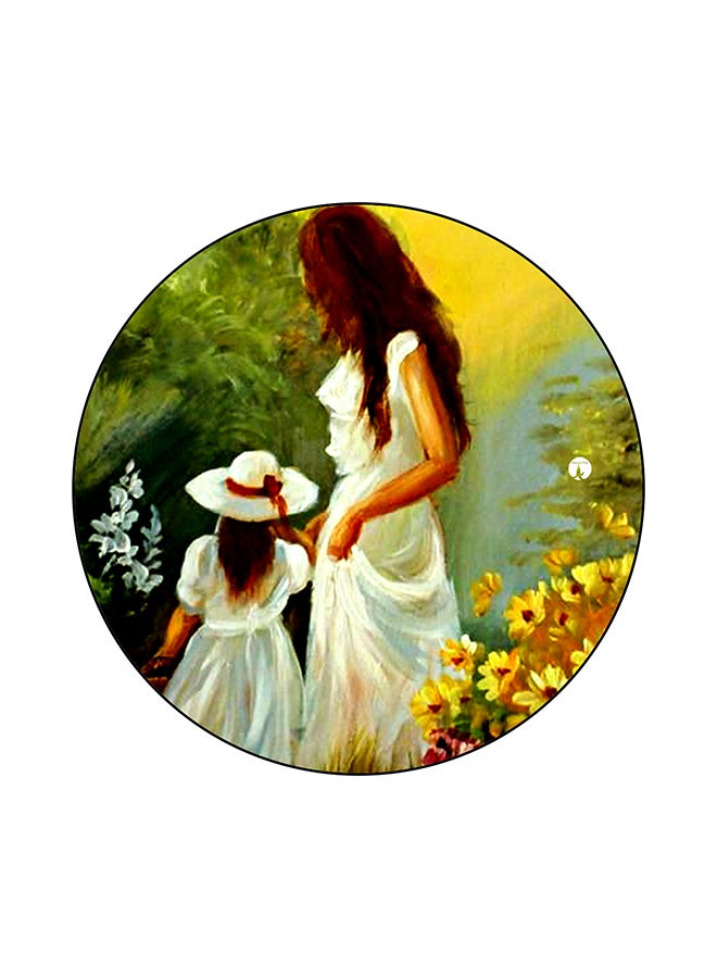 A Girl Printed Mouse Pad Multicolour