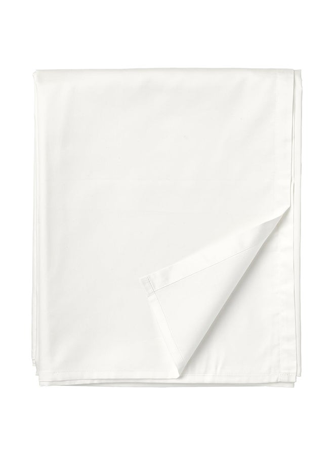 Generic Fitted Sheet Fabric White 260x240cm  - Image 1