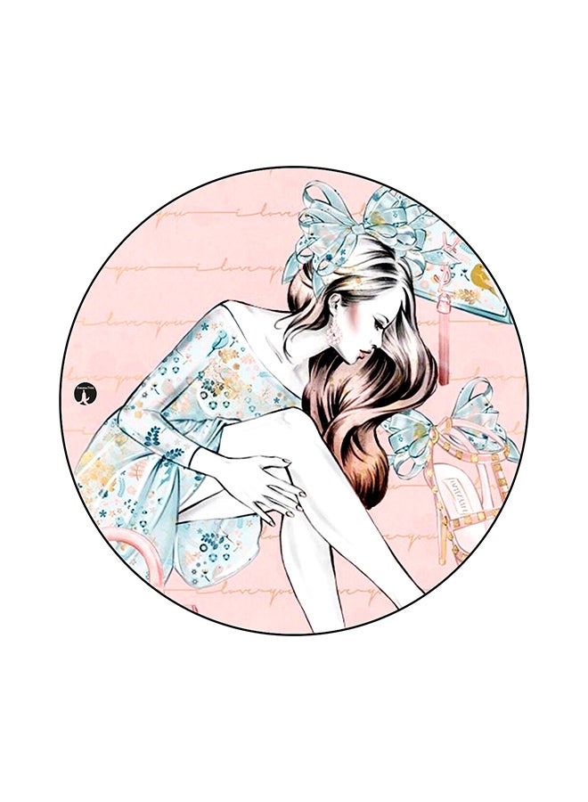 BP A Girl Printed Mouse Pad Multicolour