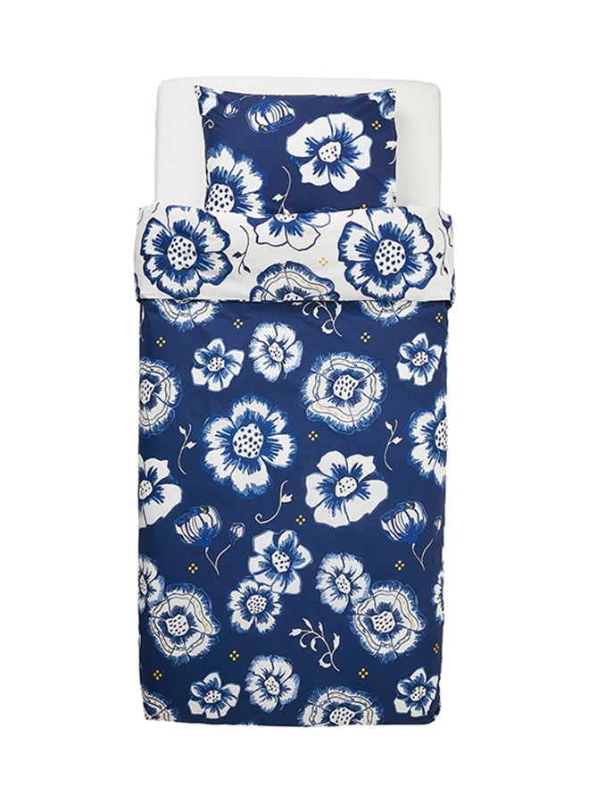 SANGLARKA Quilt Cover With Pillowcase Fabric Blue  - Image 2