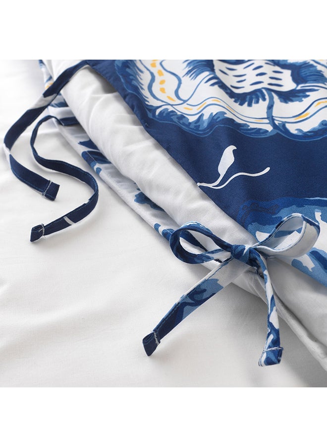 SANGLARKA Quilt Cover With Pillowcase Fabric Blue  - Image 3