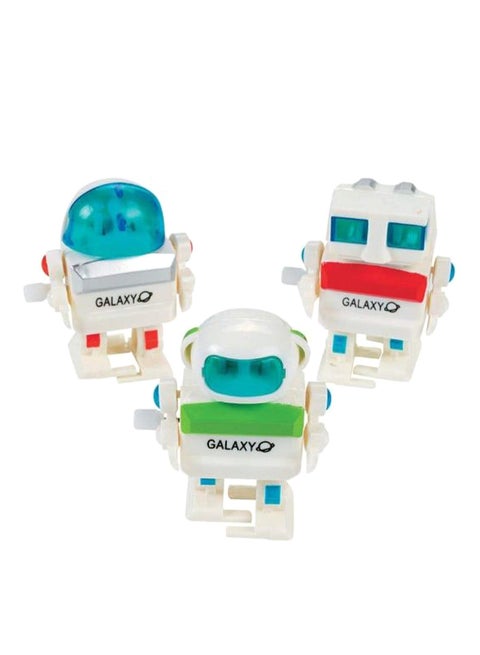 3-Piece Wind-Up Robot Toy Set