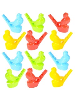 Rhode Island Novelty 12-Piece Bird Shaped Water Warbler Whistle Toy Set  - Image 1