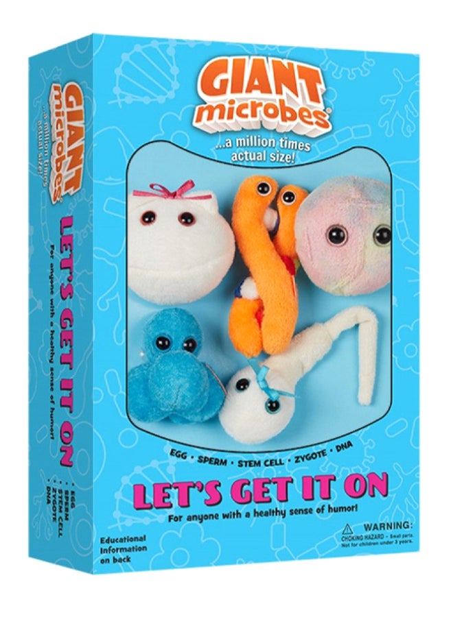 Giant Microbes 5-Piece Giantmicrobes Themed Plush Toy 6 x 9inch - Image 2
