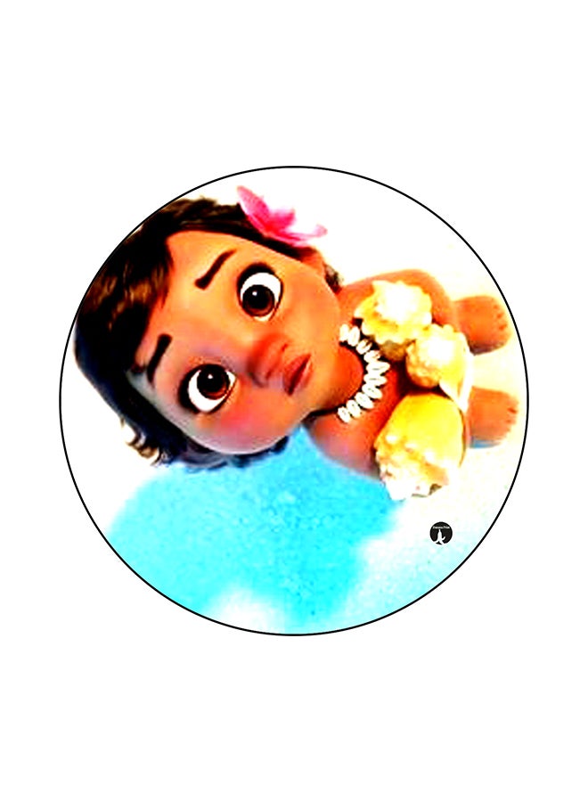 A Girl Printed Mouse Pad Multicolour