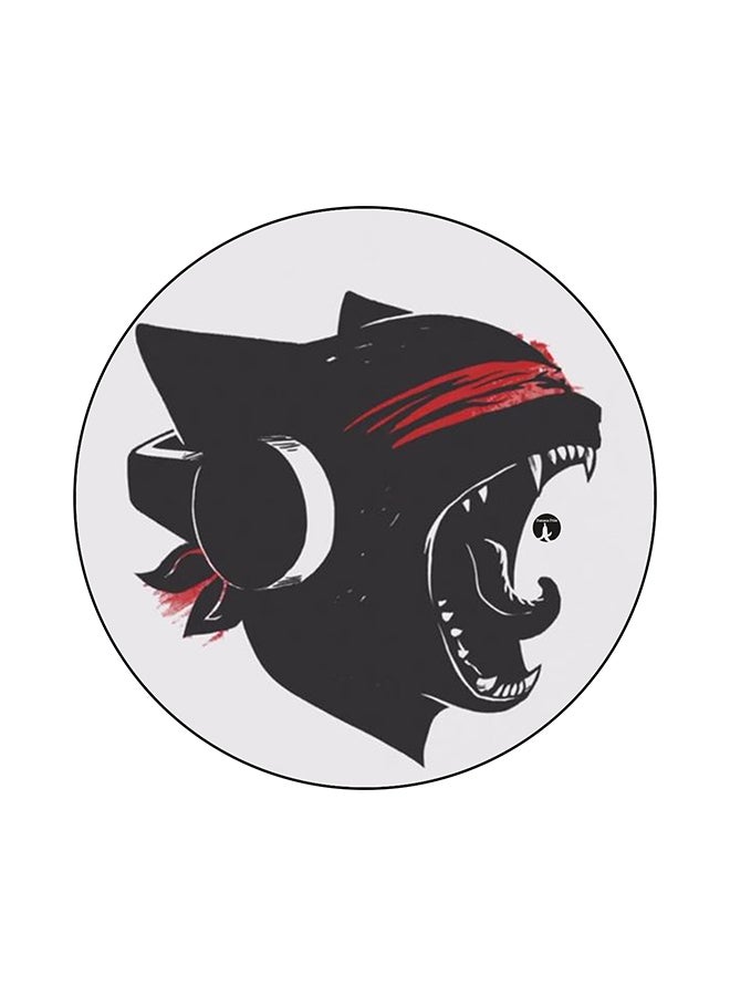 BP Anti-Slip Printed Mouse Pad Grey/Black/Red